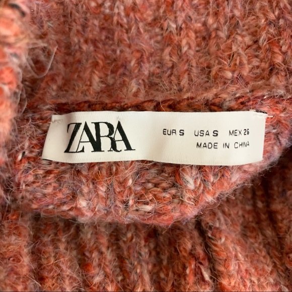 ZARA Ribbed Button Collar Chunky Sweater Small - Picture 14 of 15